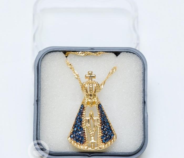 Fio com medalha de N. S. Aparecida 