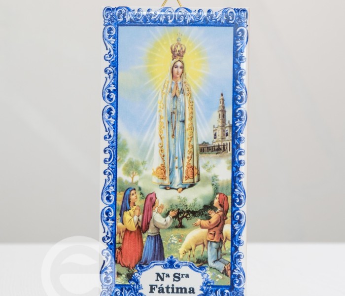 Azulejo com Nossa Senhora de F�tima 