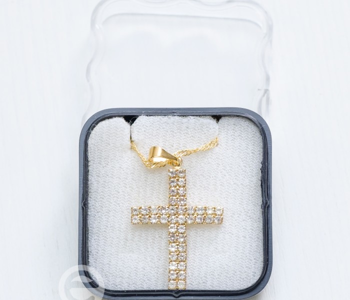 Fio em ao com Cruz de Strass