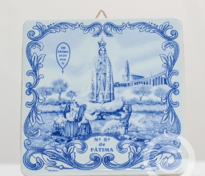 Azulejo com Nossa Senhora de Ftima 
