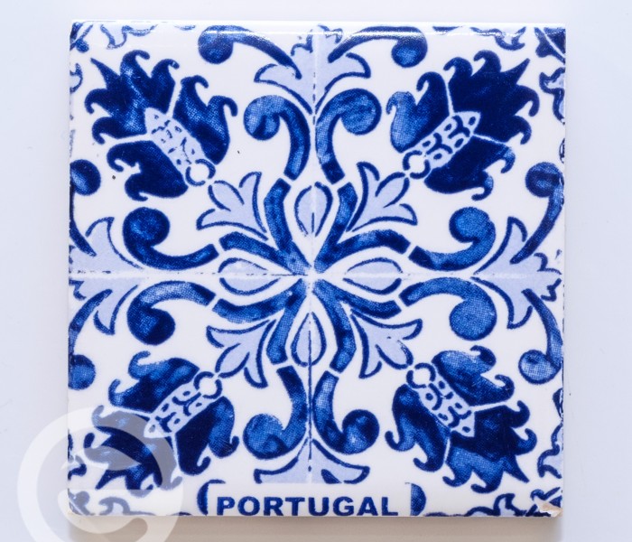 man Azulejo Azul e Branco | ref. D19-B